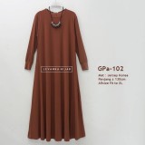 GPa-102 Gamis Polos Semi Klok